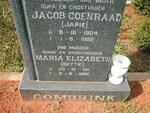COMBRINK Jacob Coenraad 1904-1988 & Maria Elizabeth 1911-1992