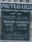 PRITCHARD Morgan Rhys 1927-1991 & Elizabeth Jacoba 1930-