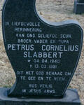 SLABBERT Petrus Cornelius 1940-1991