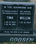 GOOSEN Willem 1934- & Tina 1935-1991