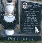 PRETORIUS Petrus Hendrik 1938-1991