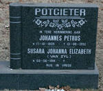 POTGIETER Johannes Petrus 1909-1992 & Susara Johanna Elizabeth VAN ZYL 1914-