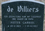 VILLIERS Pieter Gabriel, de 1923-1993