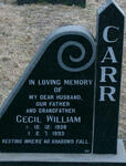 CARR Cecil William 1938-1993