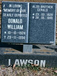 LAWSON Donald William 1924-1994 :: LAWSON Gerald 1929-1999