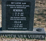 VUUREN Hendrik, Jansen van 1910-1996 & Ella 1907-2000