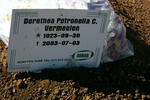 VERMEULEN Dorethea Petronella C. 1923-2003