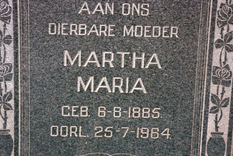 ? Martha Maria 1885-1964