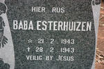 ESTERHUIZEN Baba 1943-1943