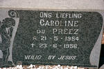 PREEZ Caroline, du 1954-1956