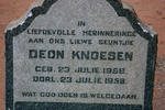KNOESEN Deon 1958-1958