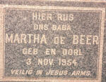 BEER Martha, de 1954-1954