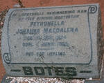 BOTES Petronella Johanna Magdalena 1934-1935