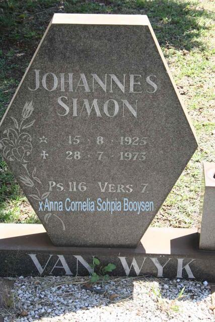 WYK Johannes Simon, van 1925-1973