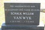 WYK Schalk Willem, van 1912-1984