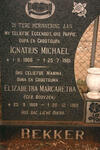 BEKKER Ignatius Michael 1908-1981 & Elizabetha Margaretha BOOYZEN 1909-1982