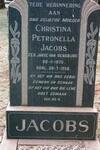 JACOBS Christina Petronella nee JANSE VAN RENSBURG 1870-1956