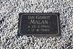 MALAN Ian Gerrit 1940-1992
