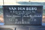 BERG Adam Johannes, van den 1914-1993 & Jacoba Maria Elizabeth 1915-1993
