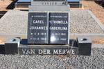 MERWE Carel Johannes, van der 1908-1982 & Petronella Caberlina 1912-1995