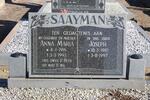 SAAYMAN Joseph 1910-1997 & Anna Maria 1916-1992