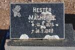 MALHERBE Hester 1976-1976