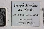 PLESSIS Joseph Markus, du 1931-2000