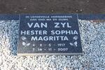 ZYL Hester Sophia Magritta, van 1917-2007