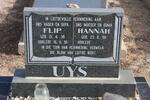 UYS Flip 1936-1996 & Hannah 1950-