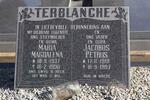 TERBLANCHE Jacobus Petrus 1919-1997 & Maria Magdalena 1937-1996
