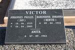 VICTOR Johannes Paulus 1919-2005 & Barendina Johanna 1922- :: VICTOR Anita 1961-