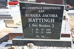 HATTINGH Susara Jacoba nee BEUKES 1919-1998