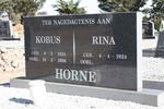 HORNE Kobus 1924-1998 & Rina 1924
