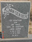 BERG Jan Dirk, van den 1905-1985