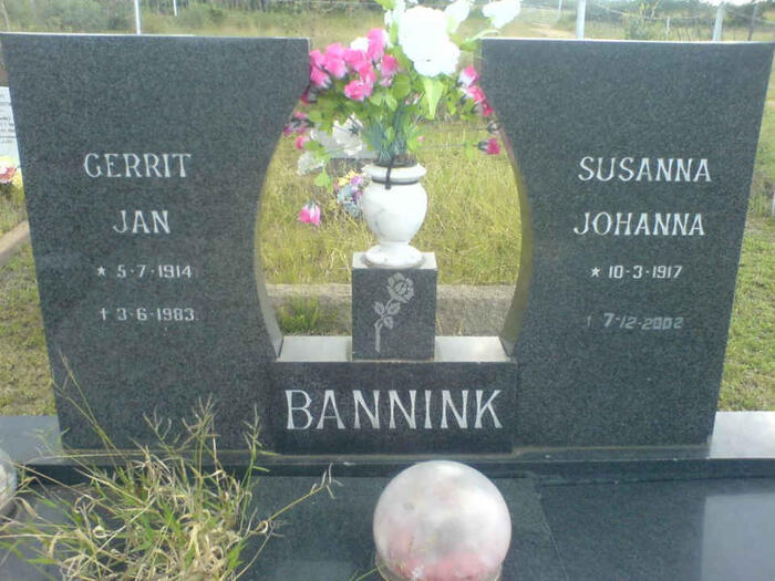 BANNINK Gerrit Jan 1914-1983 & Susanna Johanna 1917-2002