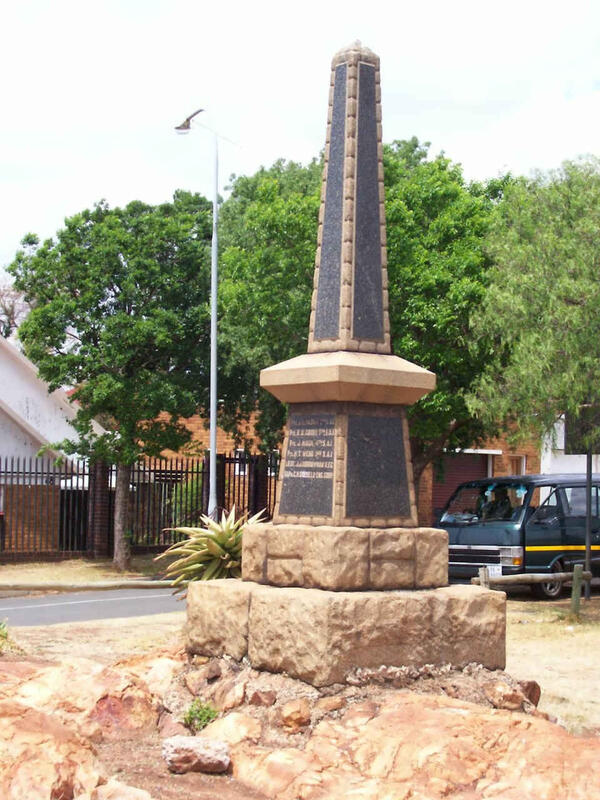 1. War Memorial Kingston Frost Park Johannesburg