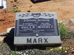 MARX Wentzel C. 1896-1986 & Anna E.H. MINNAAR 1910-1977
