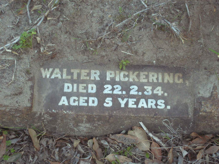 PICKERING Walter  -1934 