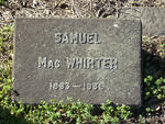 MacWHIRTER Samuel 1883-1935