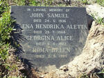STREETER John Samuel -1936 :: STREETER Helena H.A. -1968 :: STREETER Georgina A. -1982 :: STREETER Roma H.  -1985