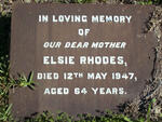 RHODES Elsie  -1947 