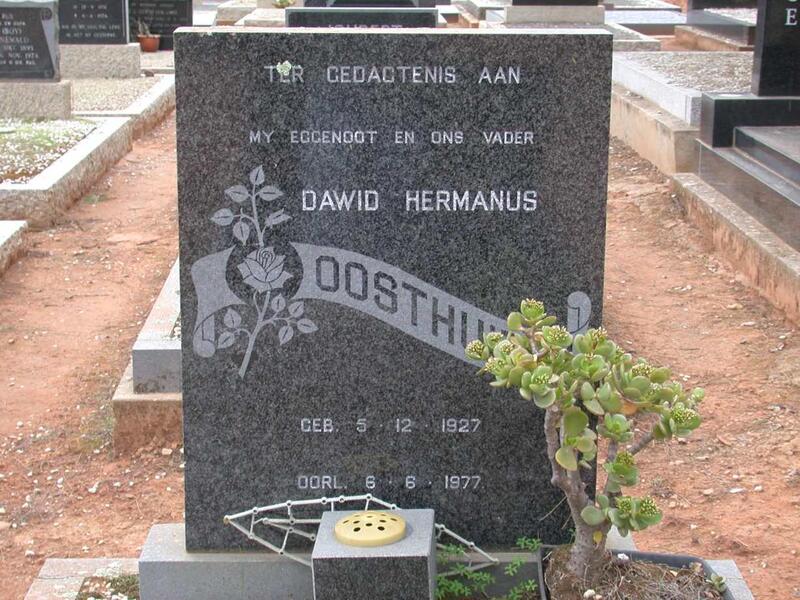 OOSTHUIZEN Dawid Hermanus 1927-1977