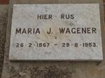 WAGENER Maria J. 1867-1953