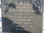 HUMAN Christian 1894-1973 & Helena J.E. 1898-1972