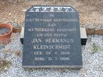 KLEINSCHMIDT Jan Hermanus 1909-1966