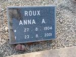 ROUX Anna A. 1904-2001