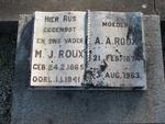 ROUX M.J. 1865-1941 & A.A. 1874-1963