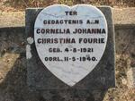 FOURIE Cornelia Johanna Christina 1921-1940