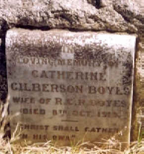 BOYES Catherine Gilberson - 18??