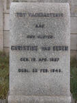 EEDEN Christine, van 1897-1945